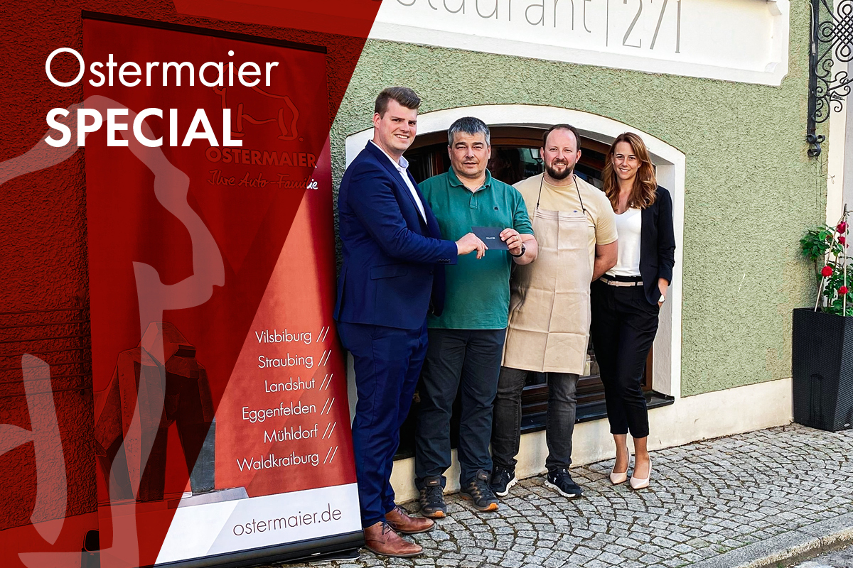 Gutscheinübergabe in Burghausen.