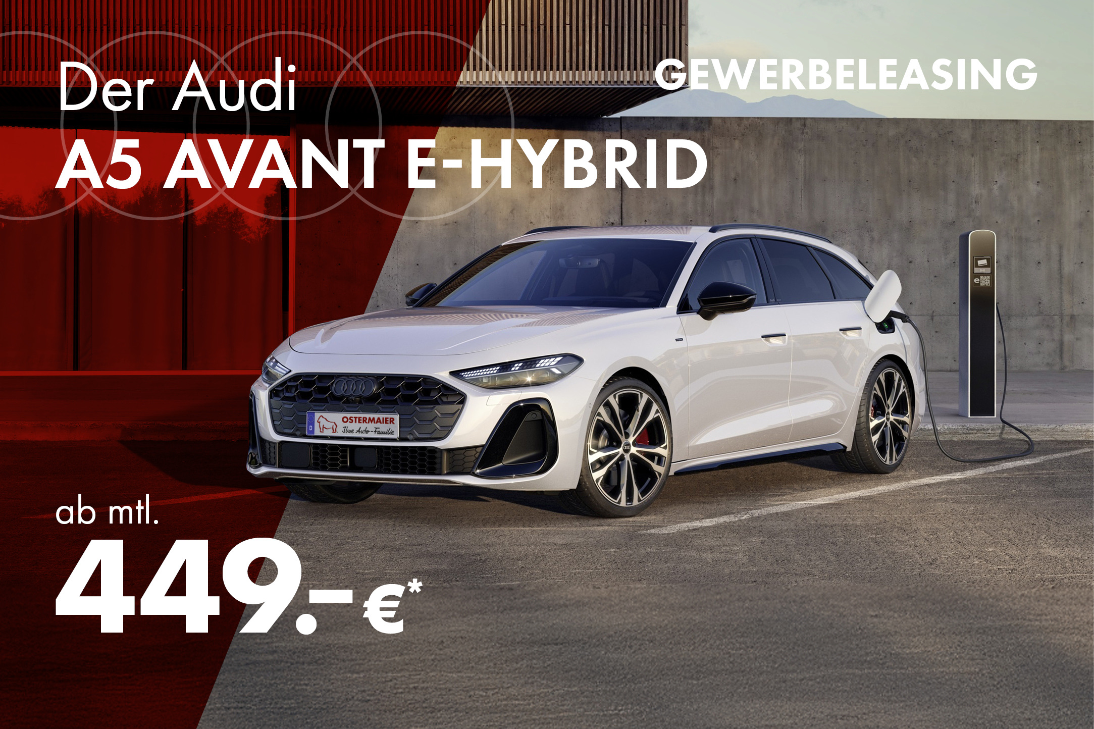 Der Audi A5 e-hybrid: