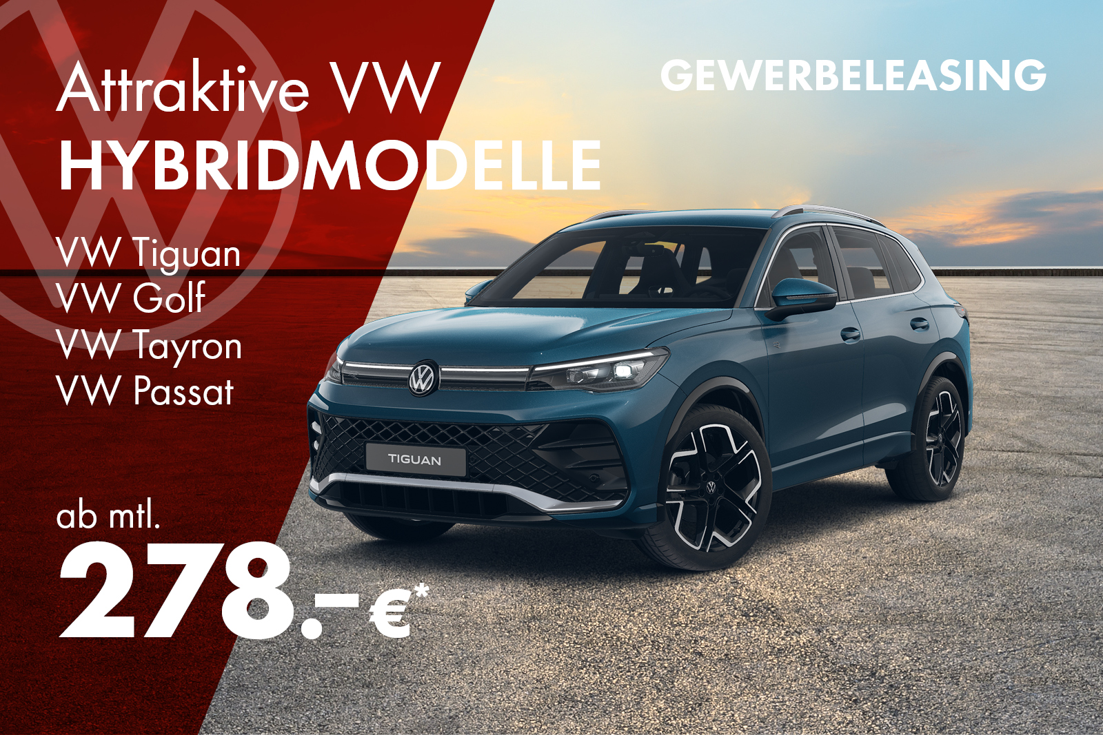 Gorillastarke VW-Modelle im Gewerbeleasing!