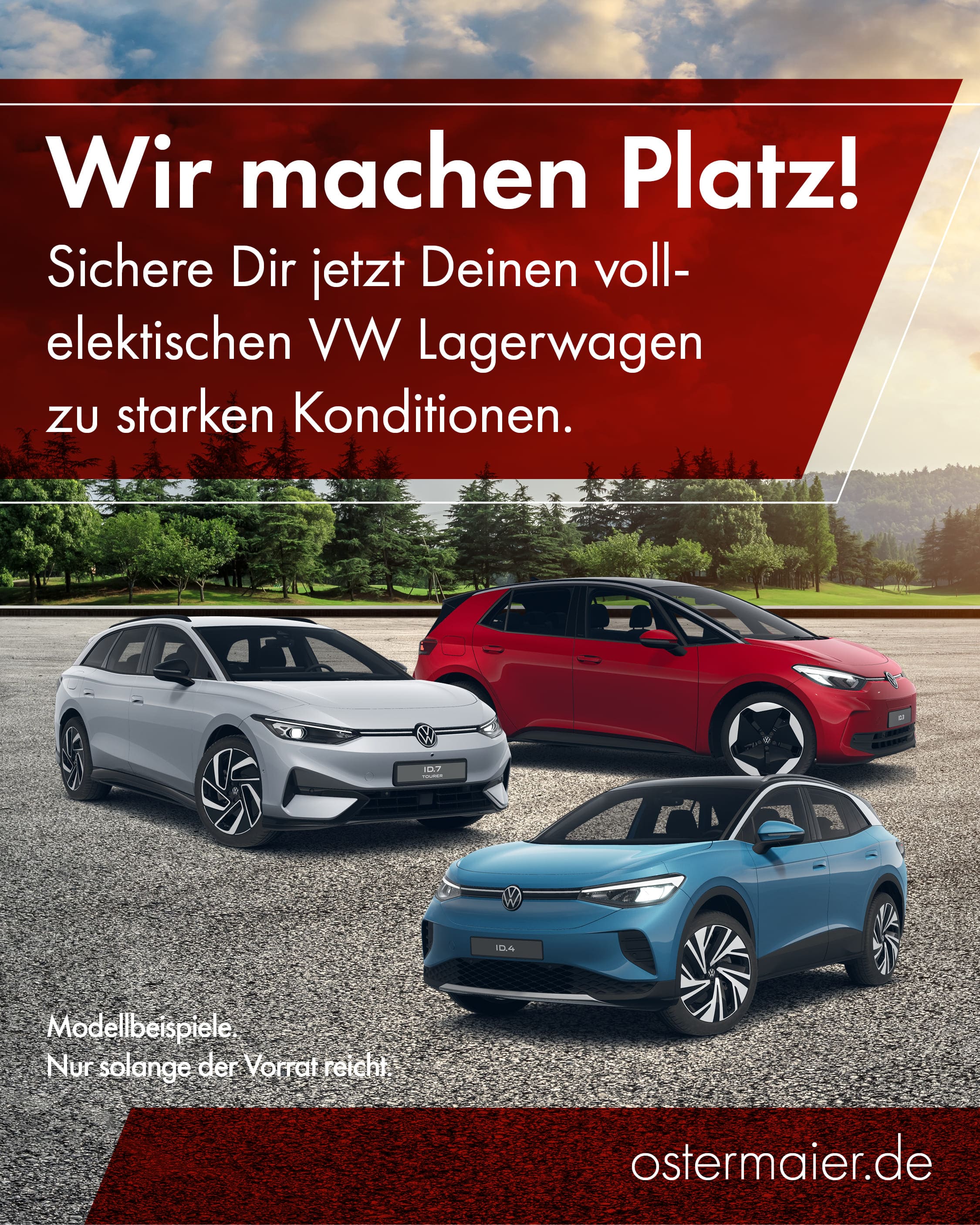 Vollelektrische VW PKW Modelle