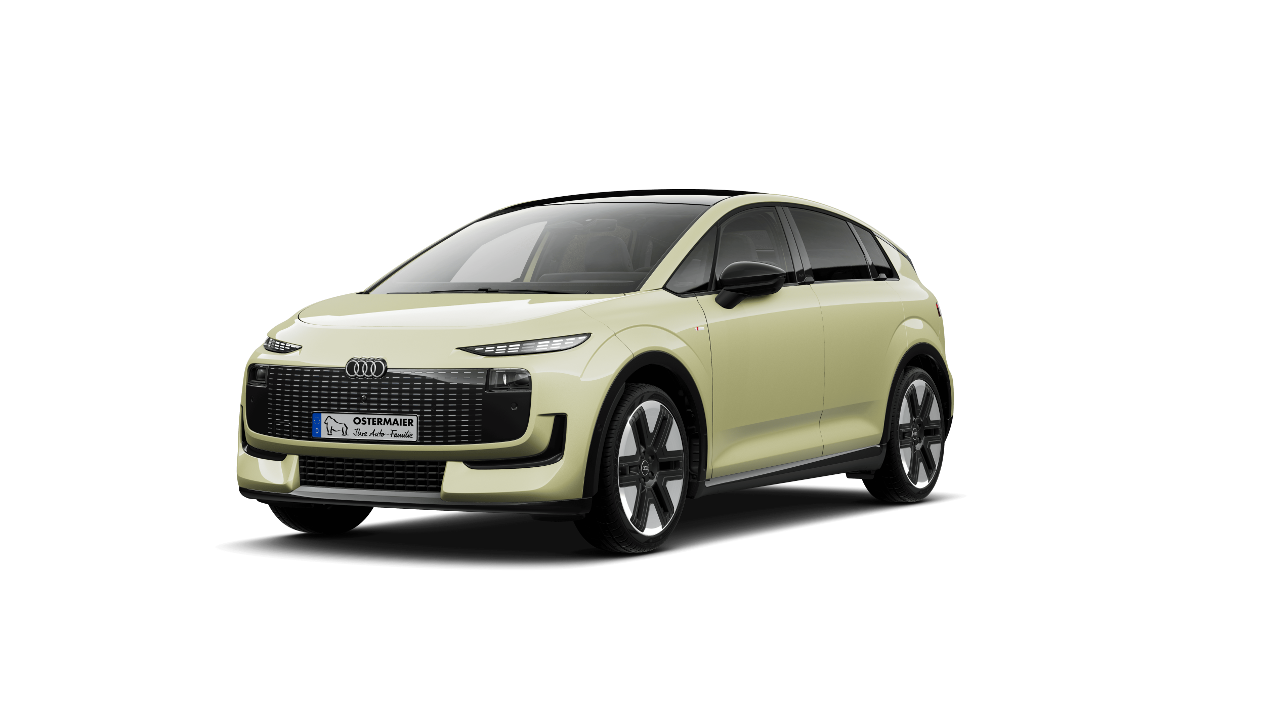 Audi A2 e-tron in pistaziengruen