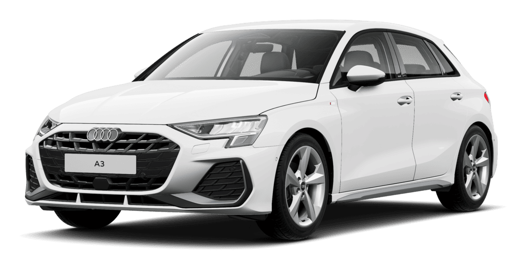 Der Audi A3 in der 3D-Ansicht.