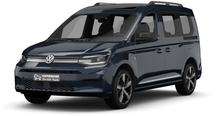 Der VW Caddy in der 3D-Ansicht