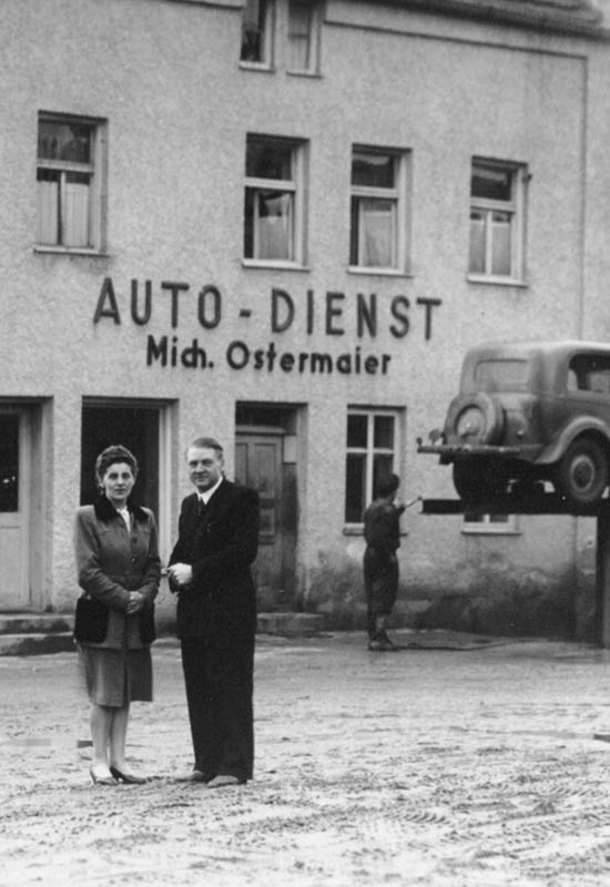 Gründungsfoto von Familie Ostermaier 