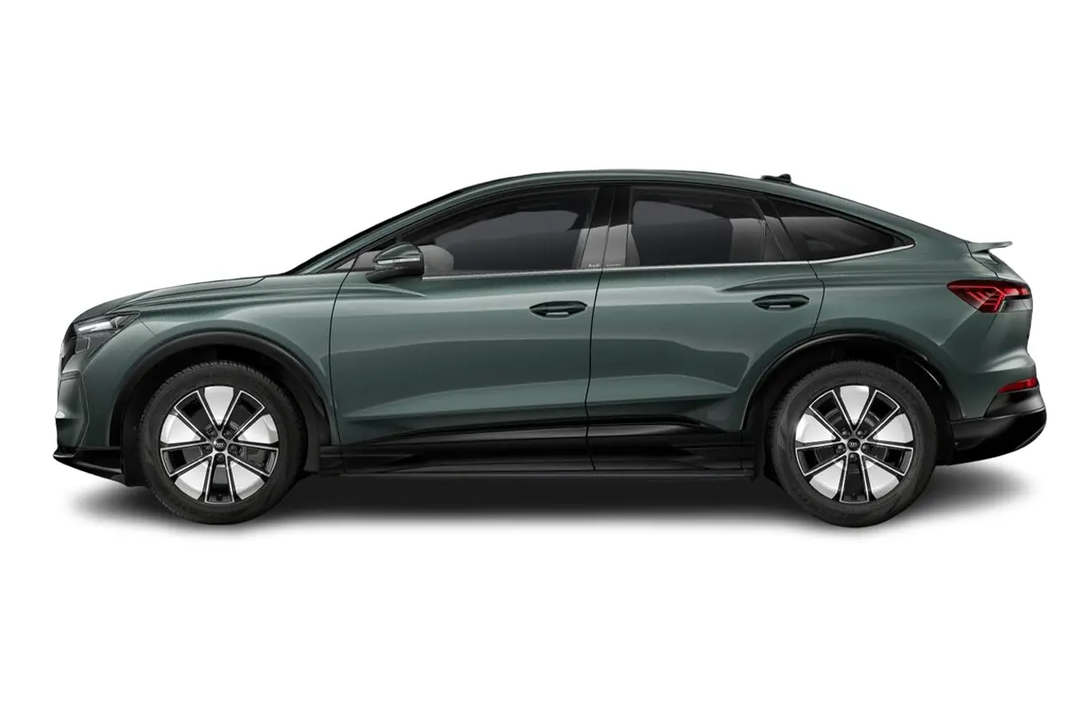 grüner Q4 Sportback e-tron